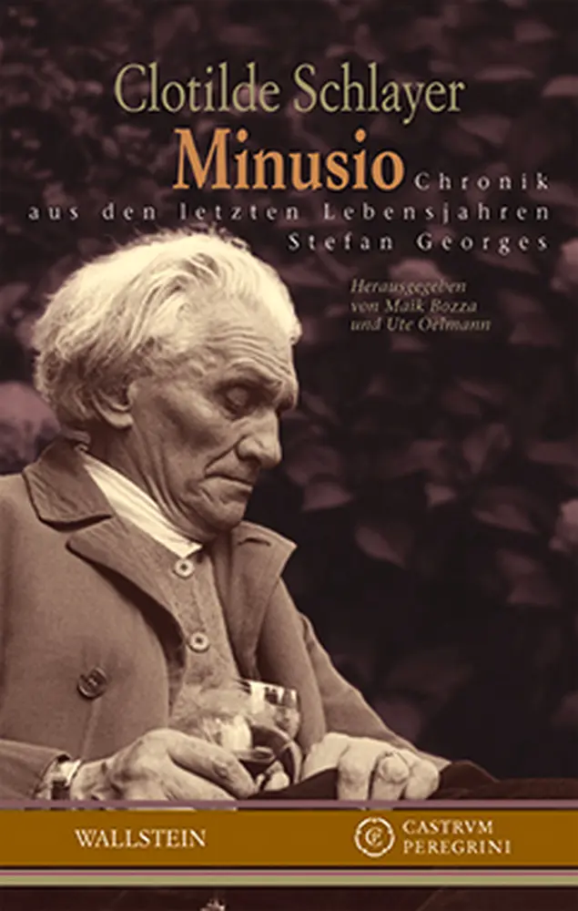 Cover: 9783835307599 | Minusio | Chronik aus den letzten Lebensjahren Stefan Georges | Buch