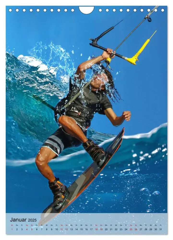 Bild: 9783435887699 | Kitesurfen - Fun pur (Wandkalender 2025 DIN A4 hoch), CALVENDO...