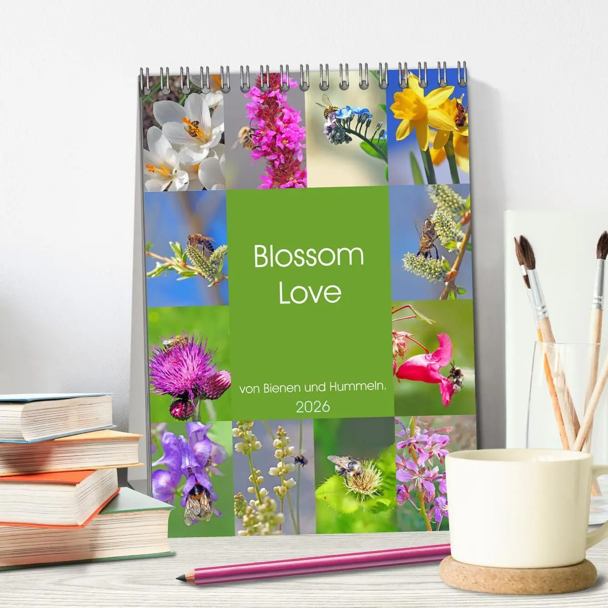 Bild: 9783516377699 | Blossom Love, von Bienen und Hummeln (Tischkalender 2026 DIN A5...
