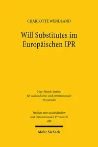 Cover: 9783161617799 | Will Substitutes im Europäischen IPR | Charlotte Wendland | Buch