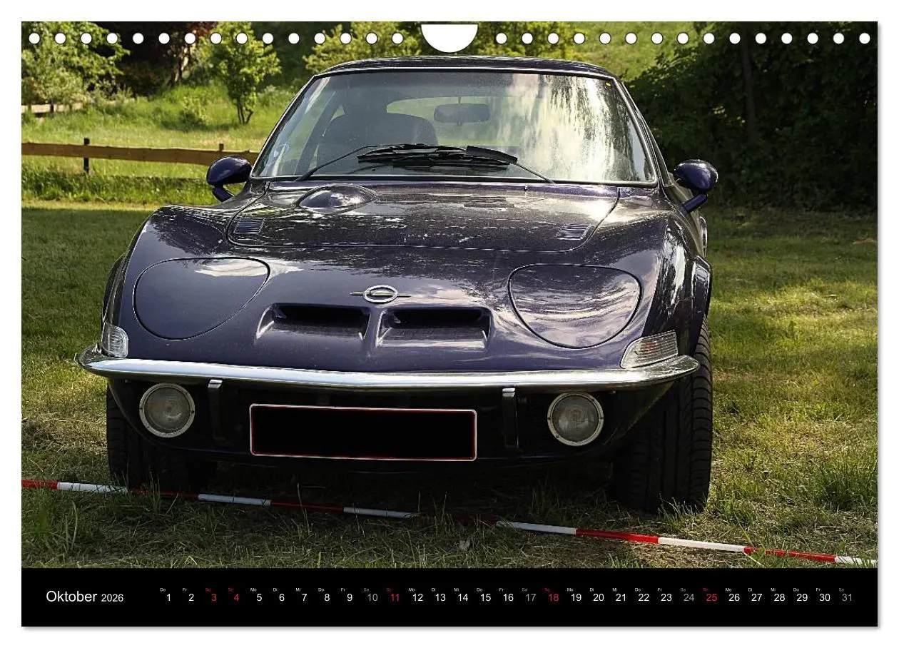 Bild: 9783516057799 | Opel GT Der Kalender (Wandkalender 2026 DIN A4 quer), CALVENDO...