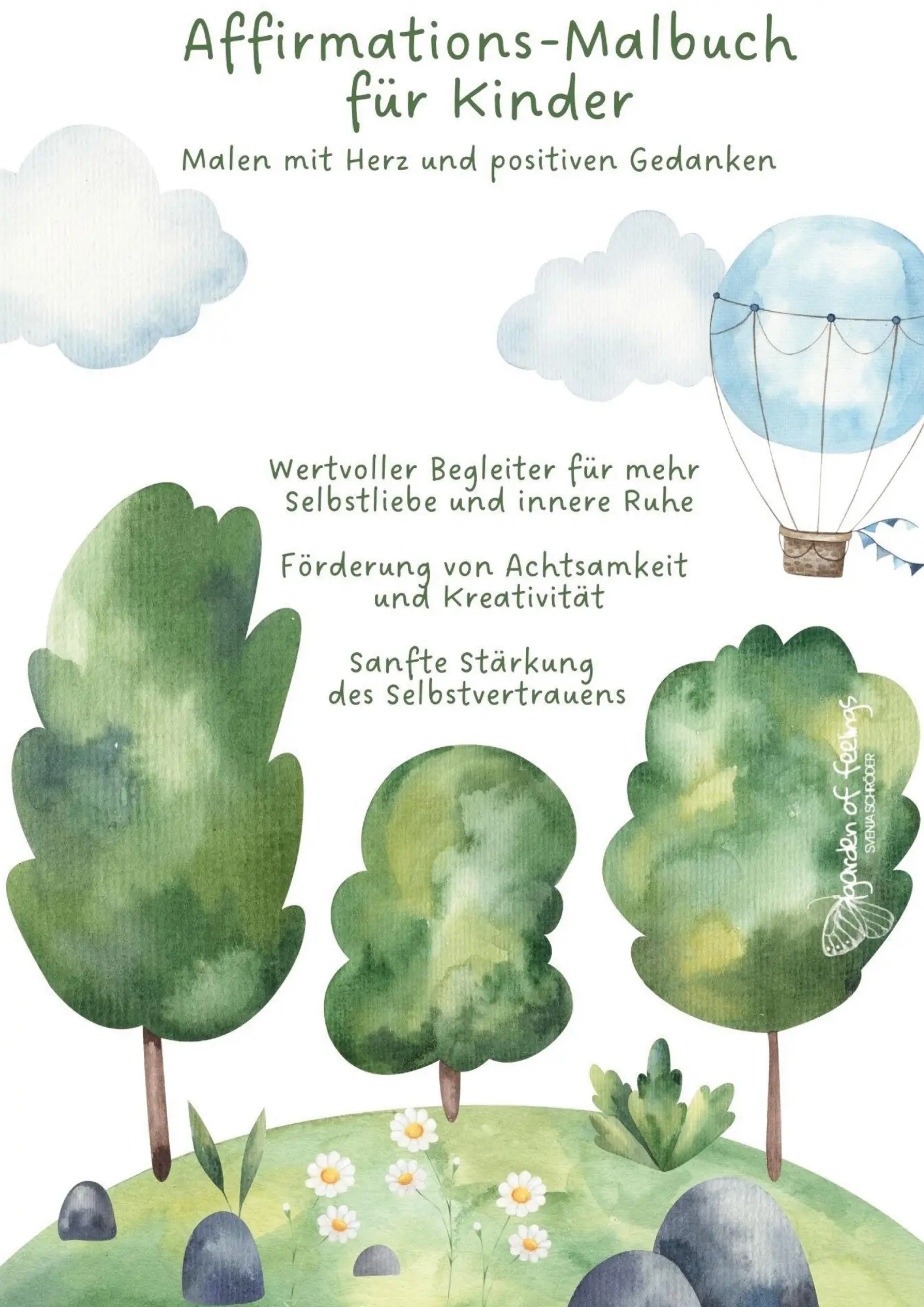 Cover: 9783769367799 | Affirmations-Malbuch für Kinder | Farben, Worte und Selbstvertrauen