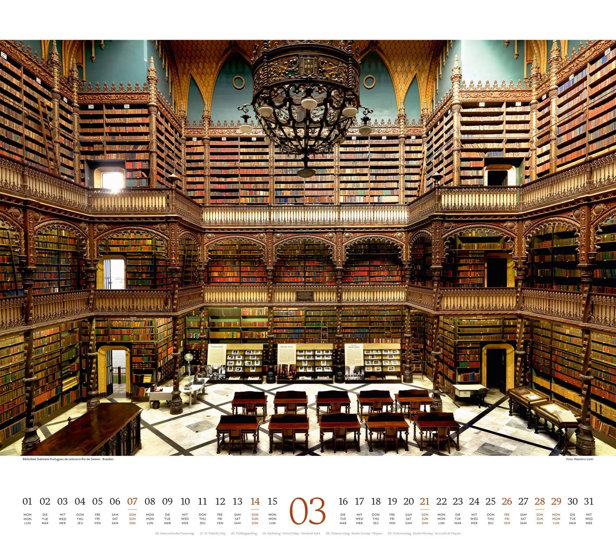 Bild: 9783838427799 | Welt der Bücher Kalender 2027 | Ackermann Kunstverlag GmbH | Kalender