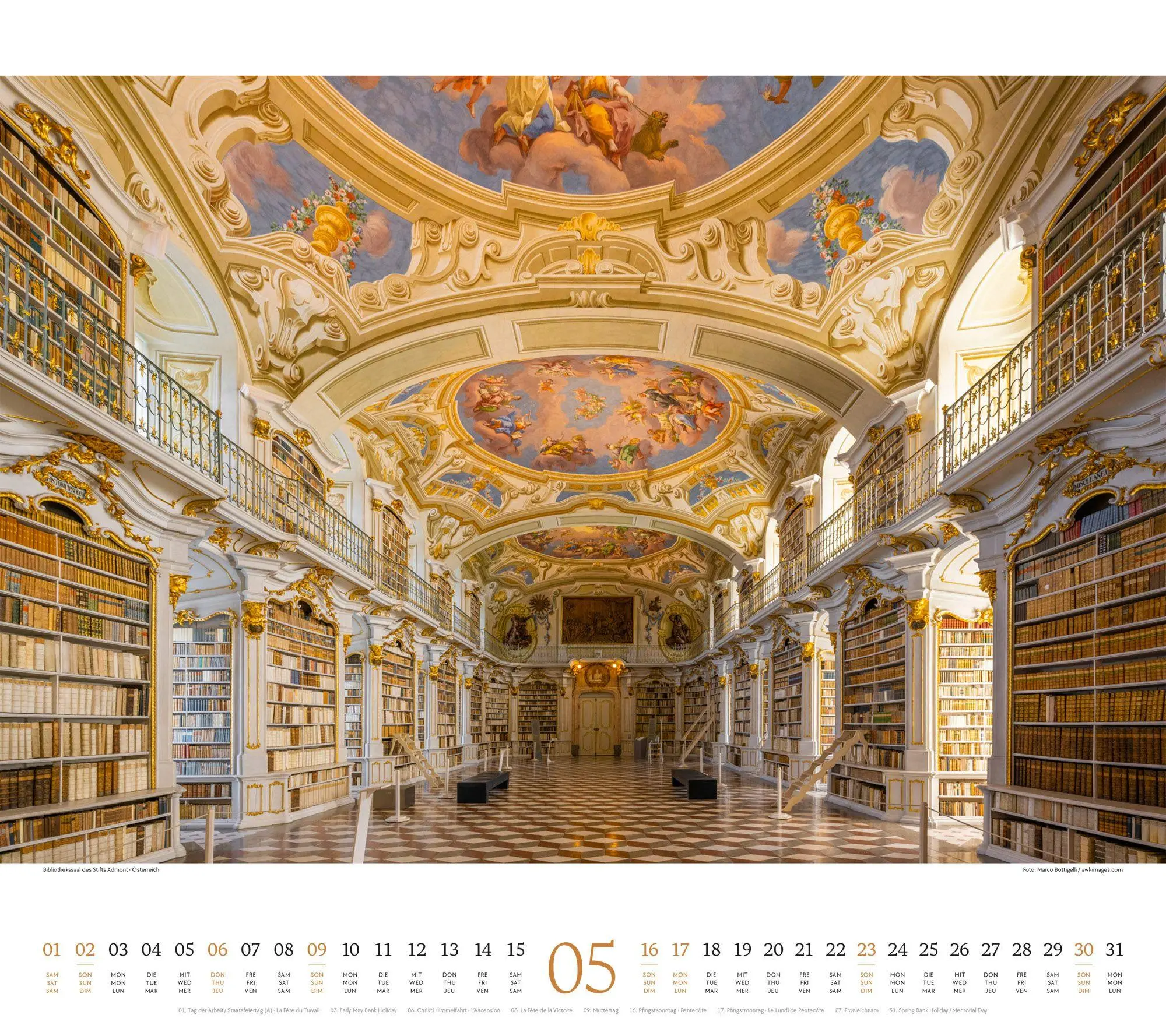 Bild: 9783838427799 | Welt der Bücher Kalender 2027 | Ackermann Kunstverlag GmbH | Kalender