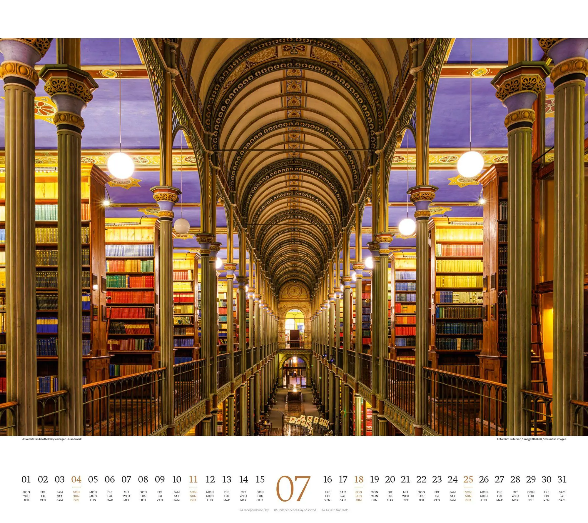 Bild: 9783838427799 | Welt der Bücher Kalender 2027 | Ackermann Kunstverlag GmbH | Kalender