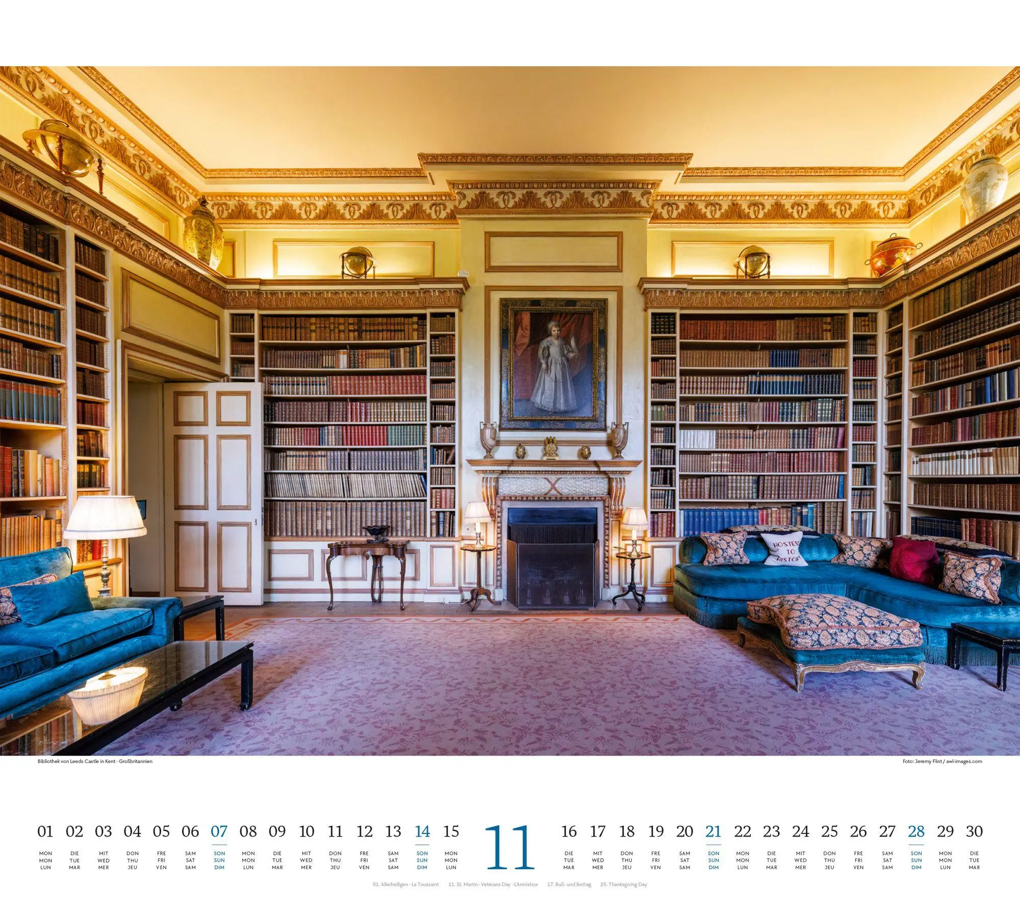 Bild: 9783838427799 | Welt der Bücher Kalender 2027 | Ackermann Kunstverlag GmbH | Kalender