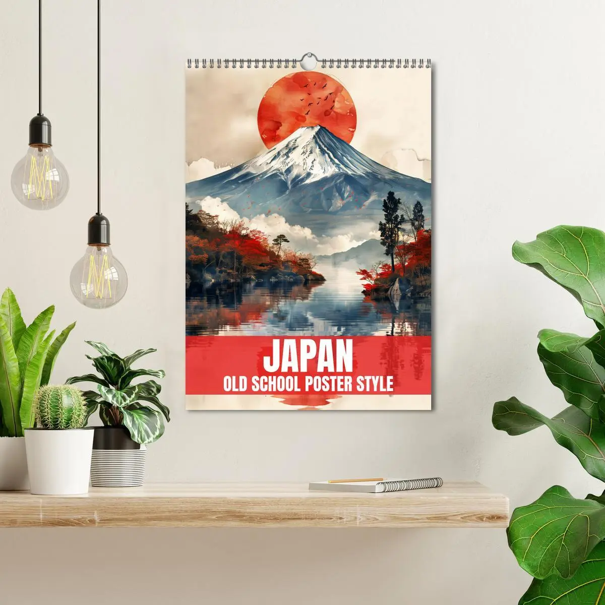 Bild: 9783457267899 | Japan - Old School Poster Style (Wandkalender 2026 DIN A3 hoch),...