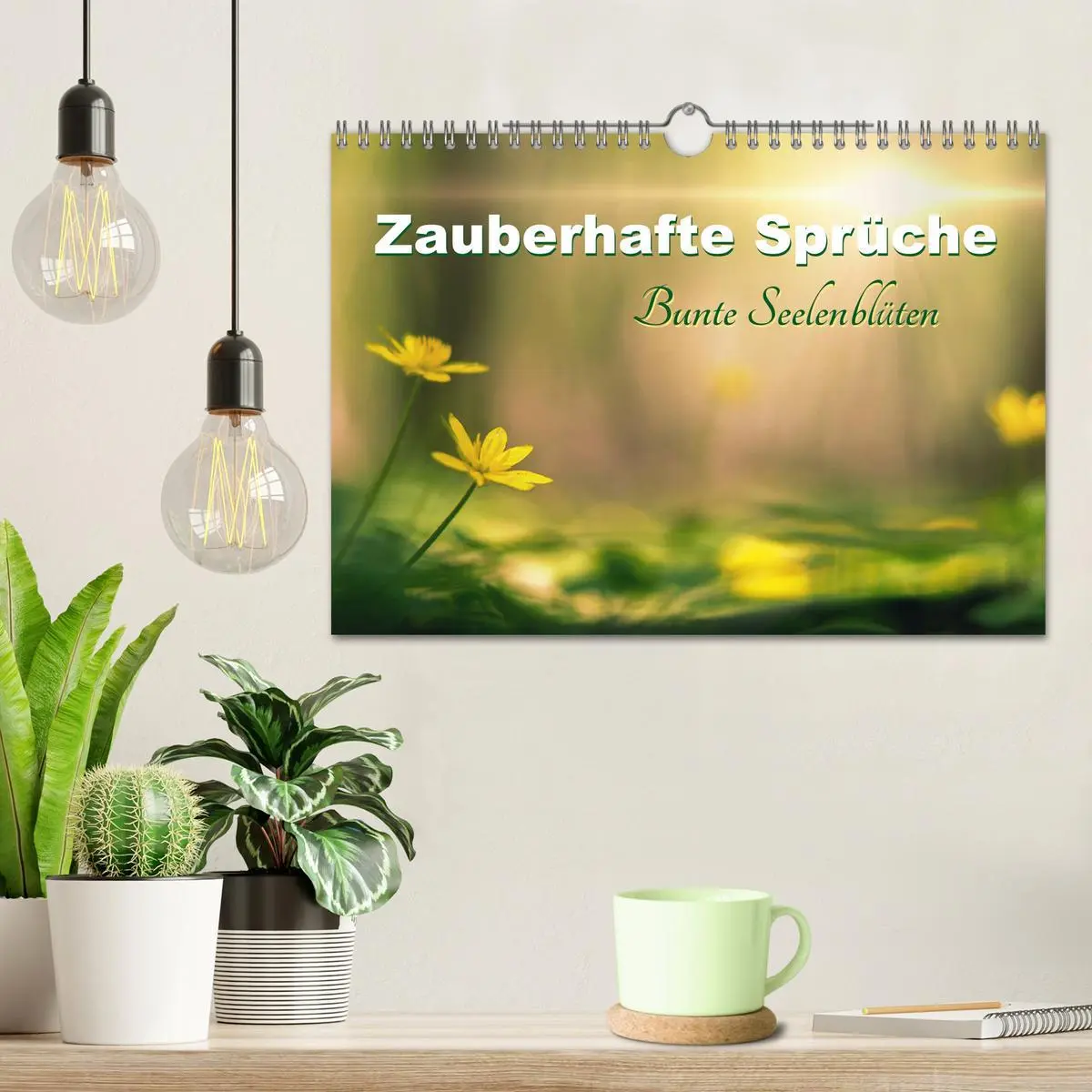 Bild: 9783457957899 | Zauberhafte Sprüche - Bunte Seelenblüten (Wandkalender 2026 DIN A4...