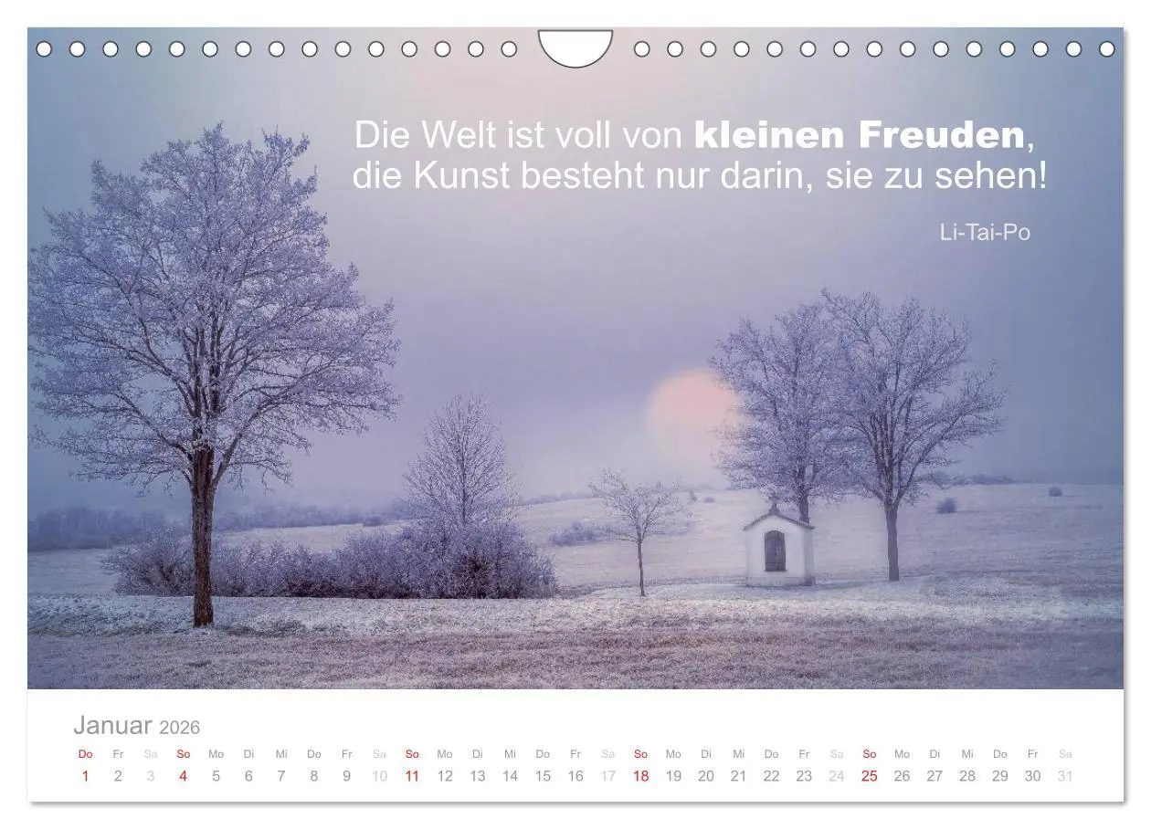 Bild: 9783457957899 | Zauberhafte Sprüche - Bunte Seelenblüten (Wandkalender 2026 DIN A4...
