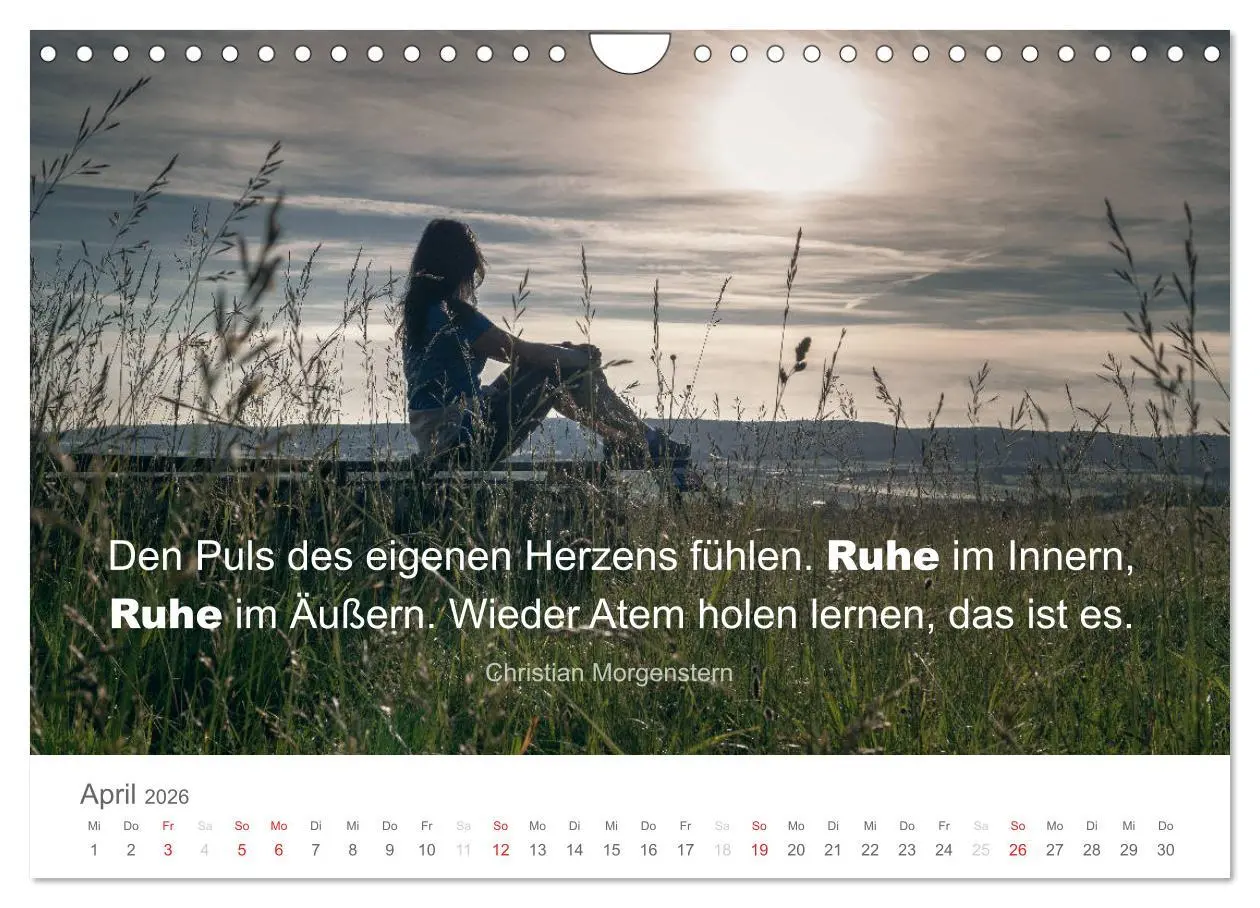 Bild: 9783457957899 | Zauberhafte Sprüche - Bunte Seelenblüten (Wandkalender 2026 DIN A4...