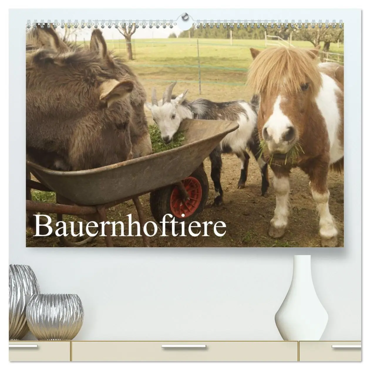 Cover: 9783516117899 | Bauernhoftiere (hochwertiger Premium Wandkalender 2026 DIN A2...