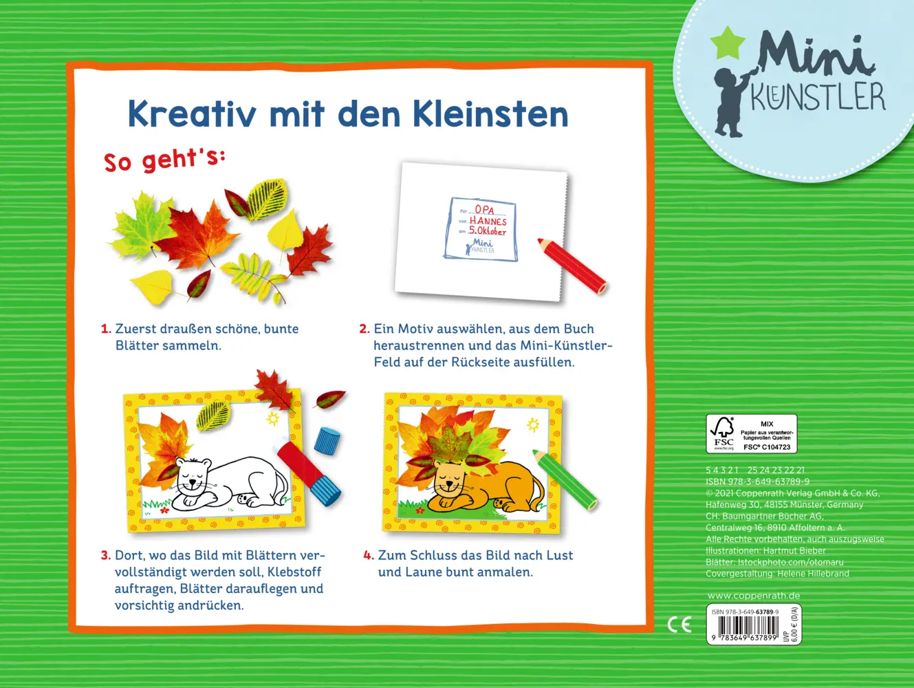 Bild: 9783649637899 | Mein erstes Blätter-Bastelbuch | Sammeln, kleben, malen | Bieber