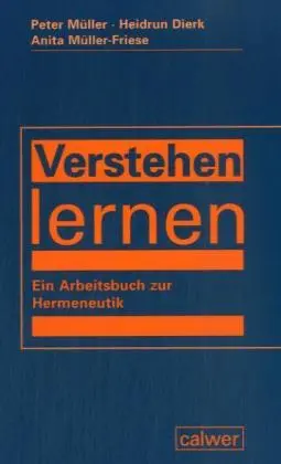 Cover: 9783766837899 | Verstehen lernen | Ein Arbeitsbuch zur Hermeneutik | Müller (u. a.)