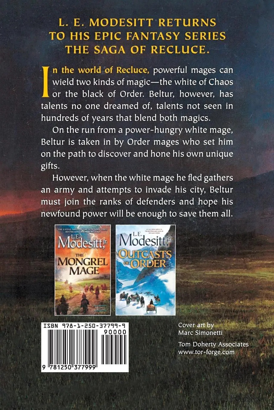 Rückseite: 9781250377999 | Mongrel Mage | L. E. Modesitt | Taschenbuch | Englisch | 2018