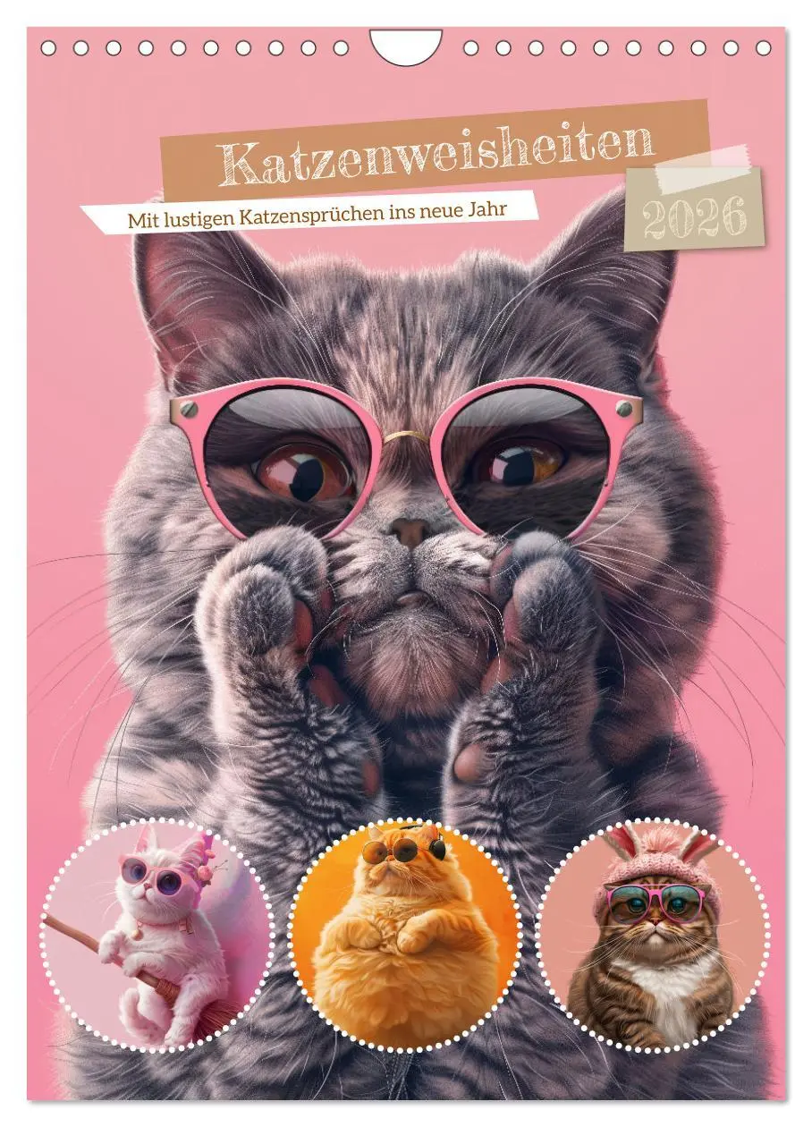 Cover: 9783516277999 | Katzenweisheiten (Wandkalender 2026 DIN A4 hoch), CALVENDO...