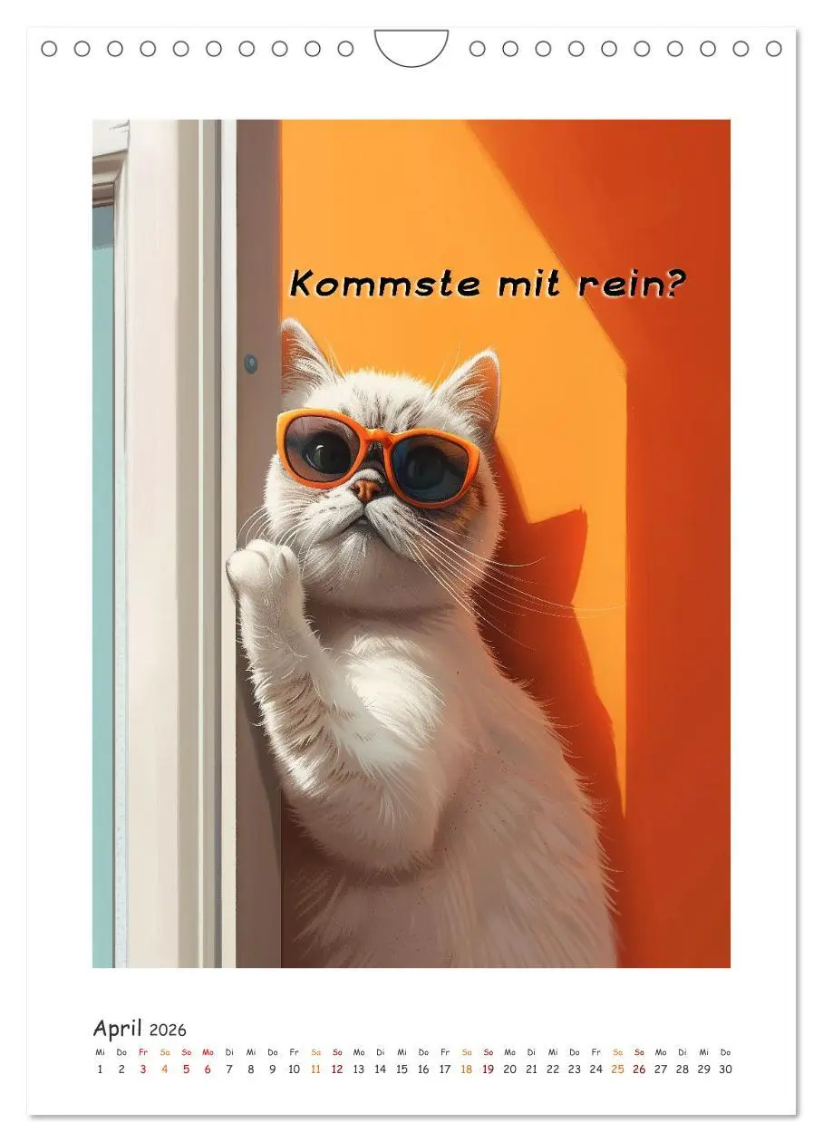 Bild: 9783516277999 | Katzenweisheiten (Wandkalender 2026 DIN A4 hoch), CALVENDO...