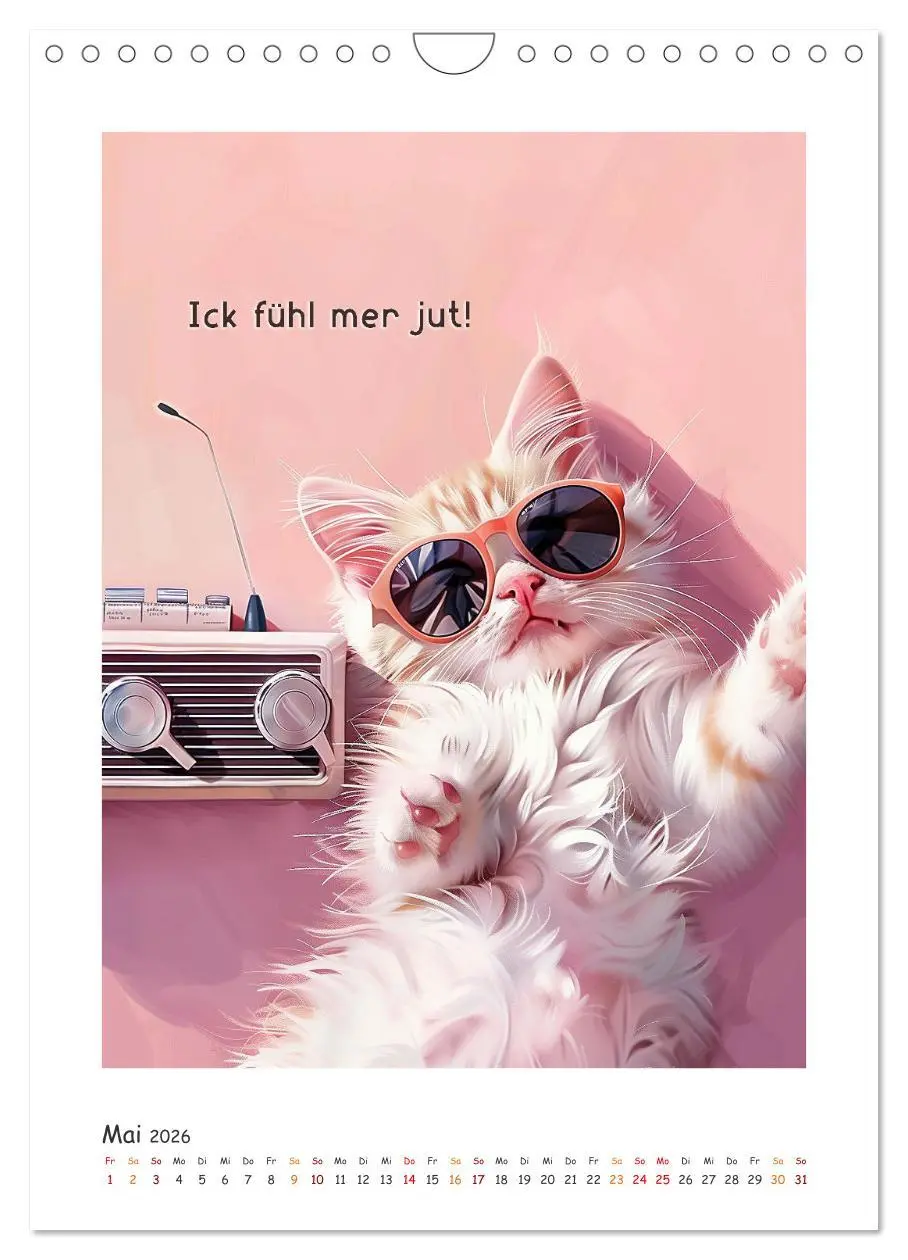 Bild: 9783516277999 | Katzenweisheiten (Wandkalender 2026 DIN A4 hoch), CALVENDO...