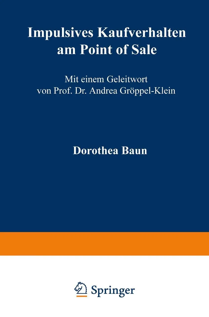Cover: 9783824477999 | Impulsives Kaufverhalten am Point of Sale | Dorothea Baun | Buch