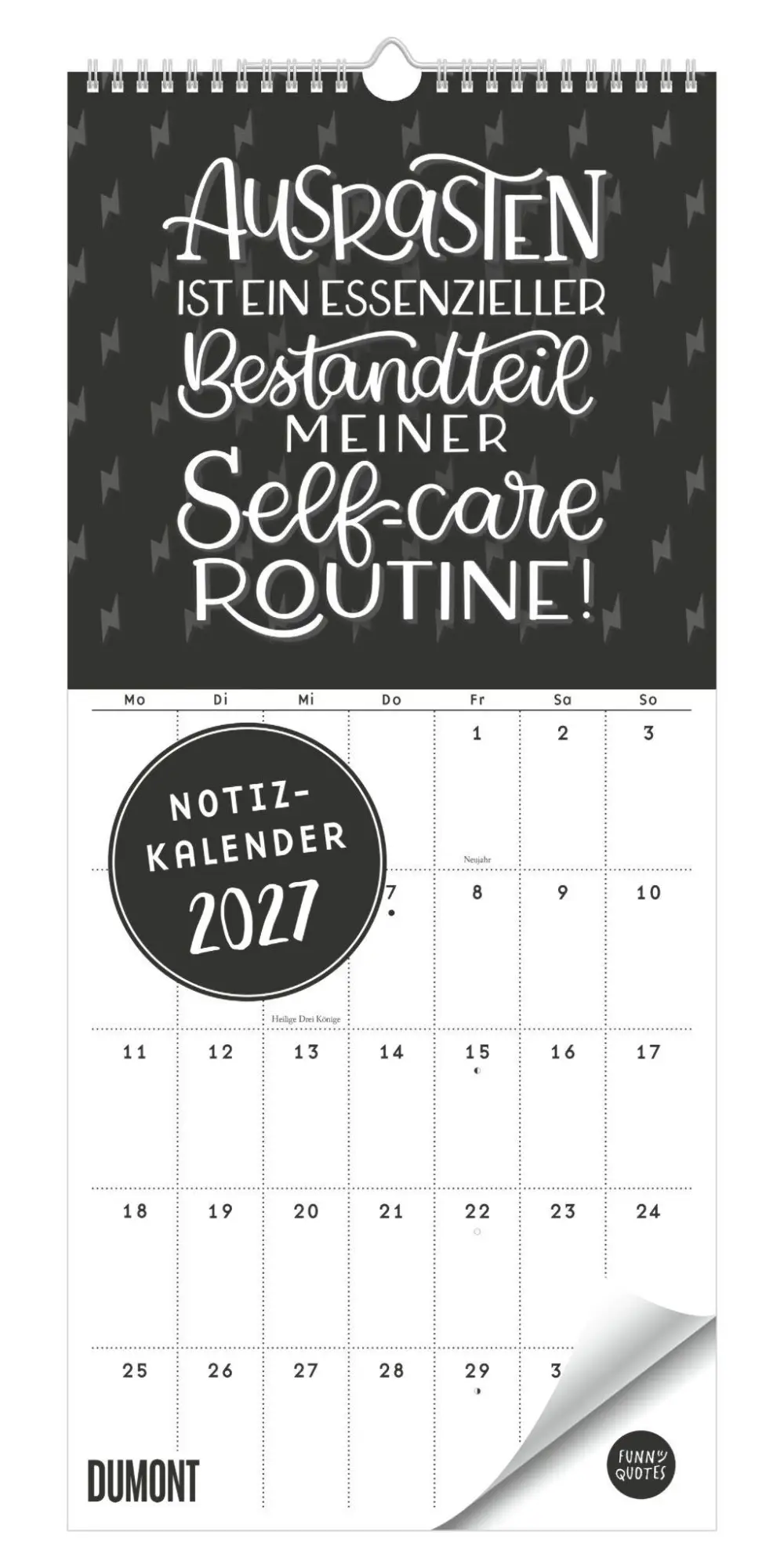 Cover: 4069095018099 | Funny Quotes Notizkalender 2027 | Neumann Verlage GmbH &amp; Co KG | 14 S.