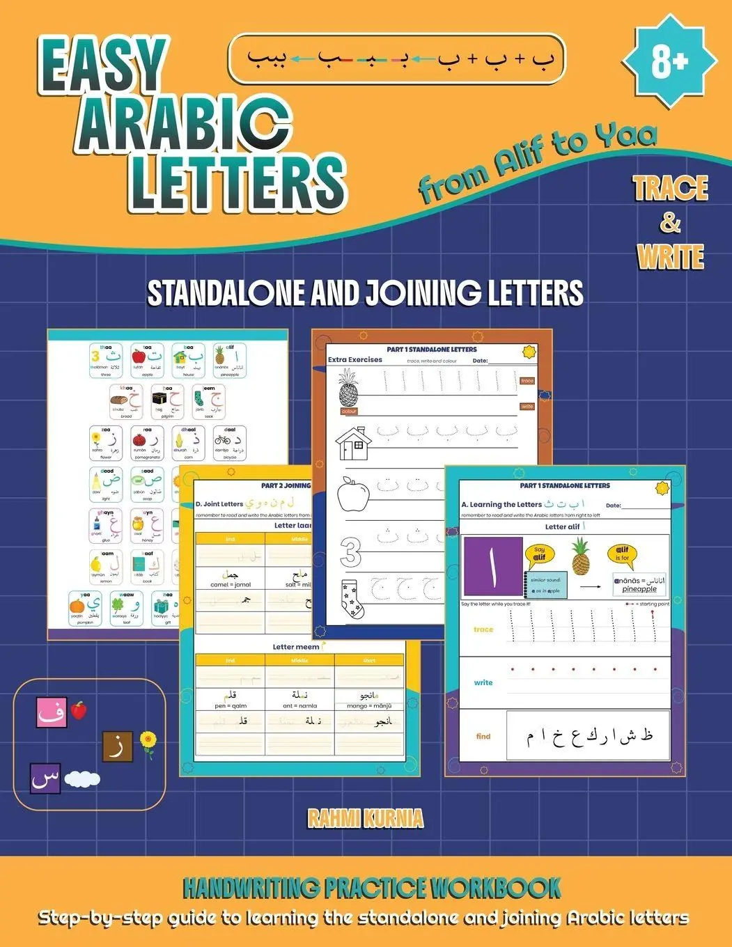 Cover: 9781068588099 | Easy Arabic Letters from Alif to Yaa | Standalone and Joining Letters