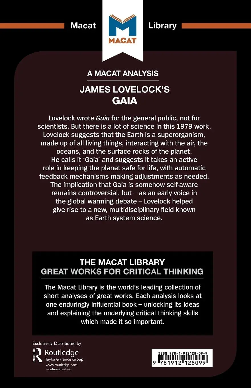 Rückseite: 9781912128099 | An Analysis of James E. Lovelock's Gaia | A New Look at Life on Earth