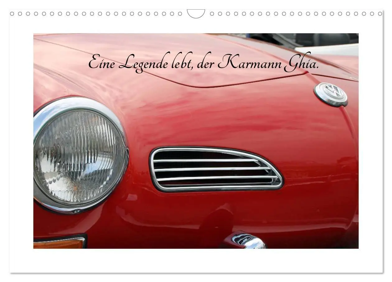 Cover: 9783516168099 | Eine Legende lebt, der Karmann-Ghia (Wandkalender 2026 DIN A3...