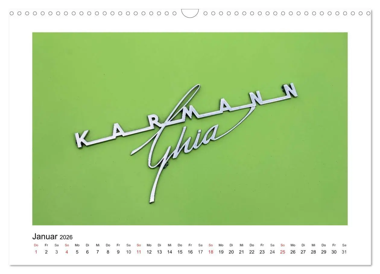 Bild: 9783516168099 | Eine Legende lebt, der Karmann-Ghia (Wandkalender 2026 DIN A3...