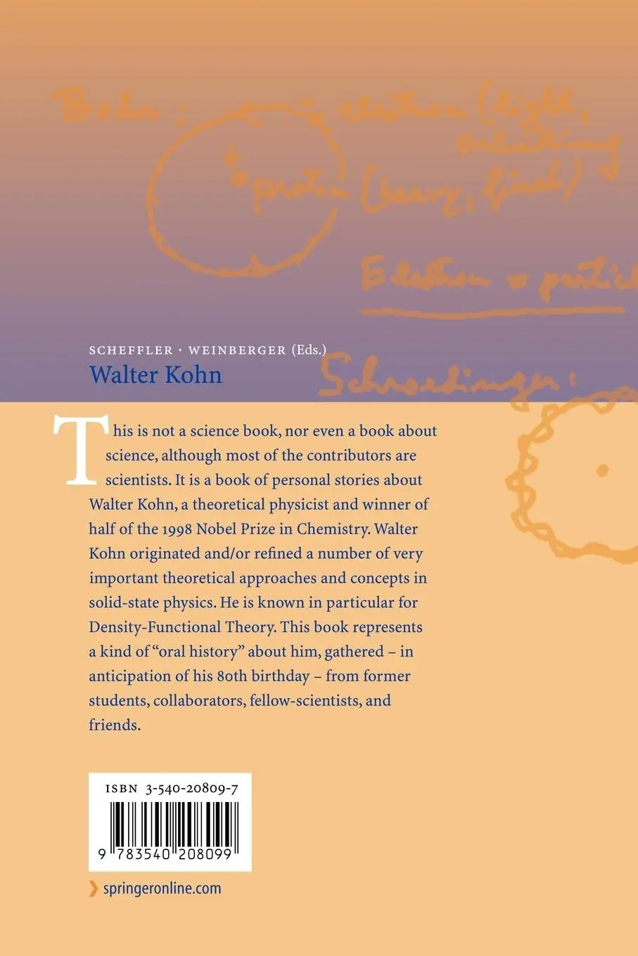 Rückseite: 9783540208099 | Walter Kohn | Peter Weinberger (u. a.) | Taschenbuch | xviii | 2004
