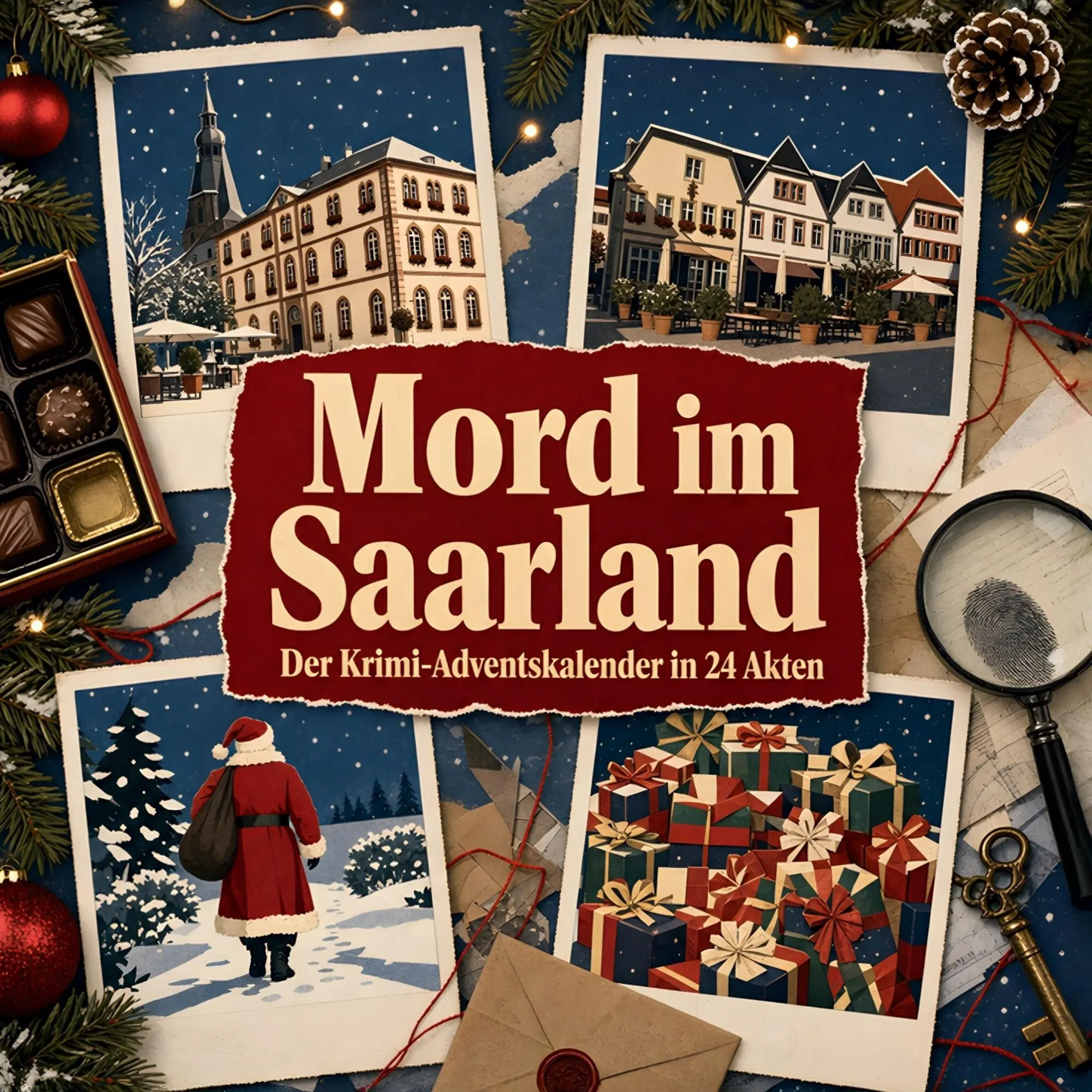 Cover: 9783696118099 | Mord im Saarland | Der Krimi-Adventskalender in 24 Akten | Hoffmann
