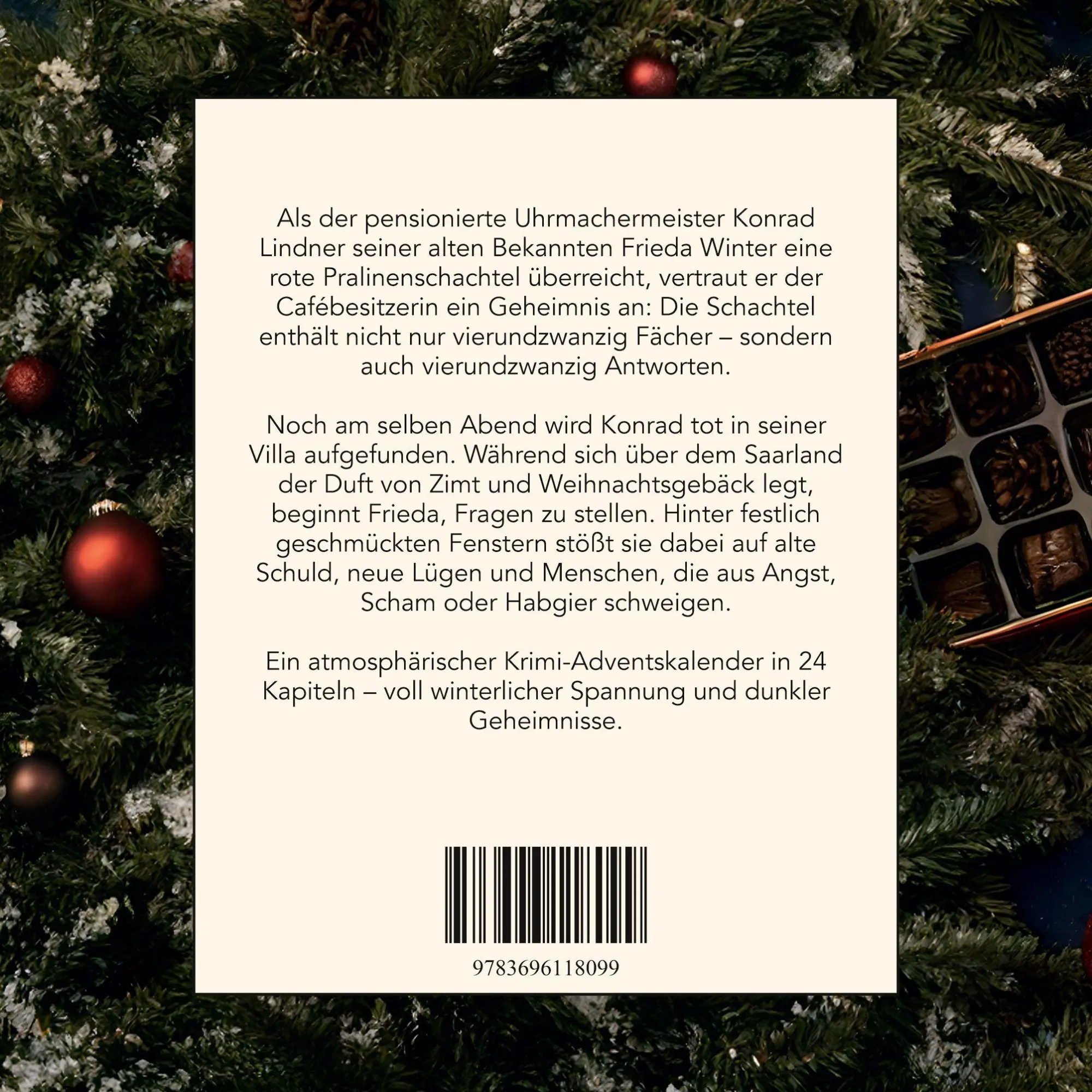 Rückseite: 9783696118099 | Mord im Saarland | Der Krimi-Adventskalender in 24 Akten | Hoffmann