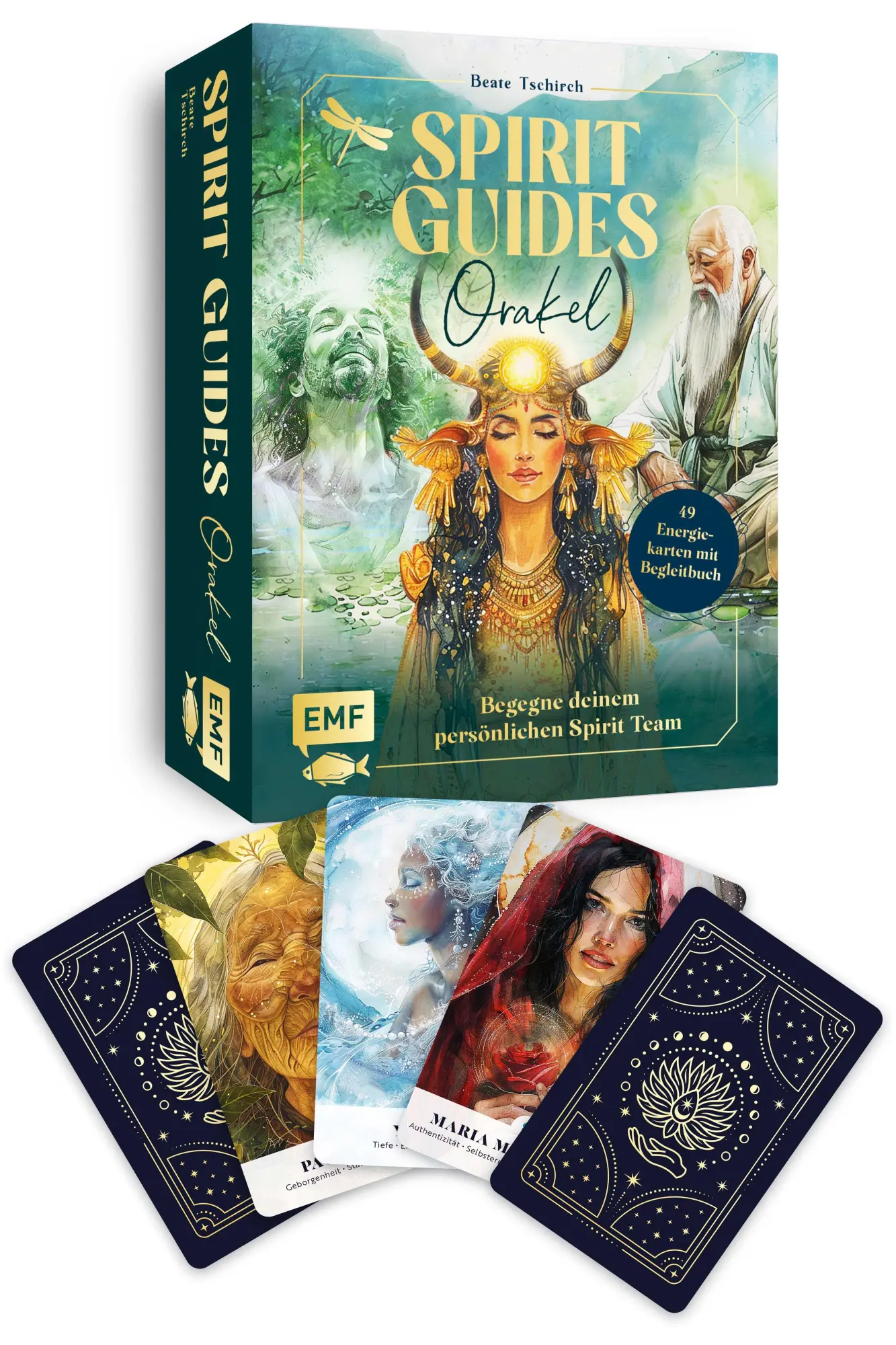 Cover: 9783745928099 | Orakel-Kartenset: Spirit Guides 49 Energiekarten mit Begleitbuch