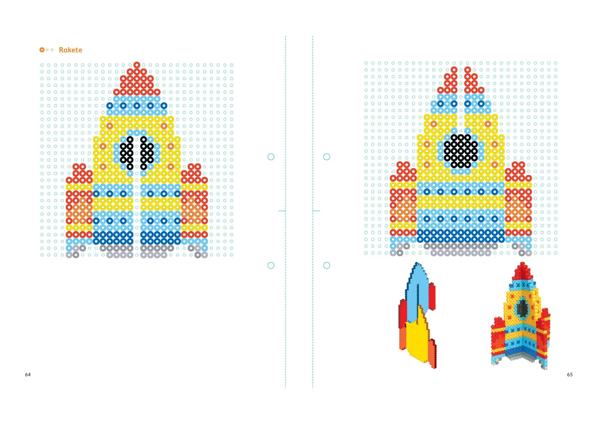 Bild: 9783809448099 | Mein buntes Vorlagenbuch: Bügelperlen 3D-Motive. 47 Figuren zum...