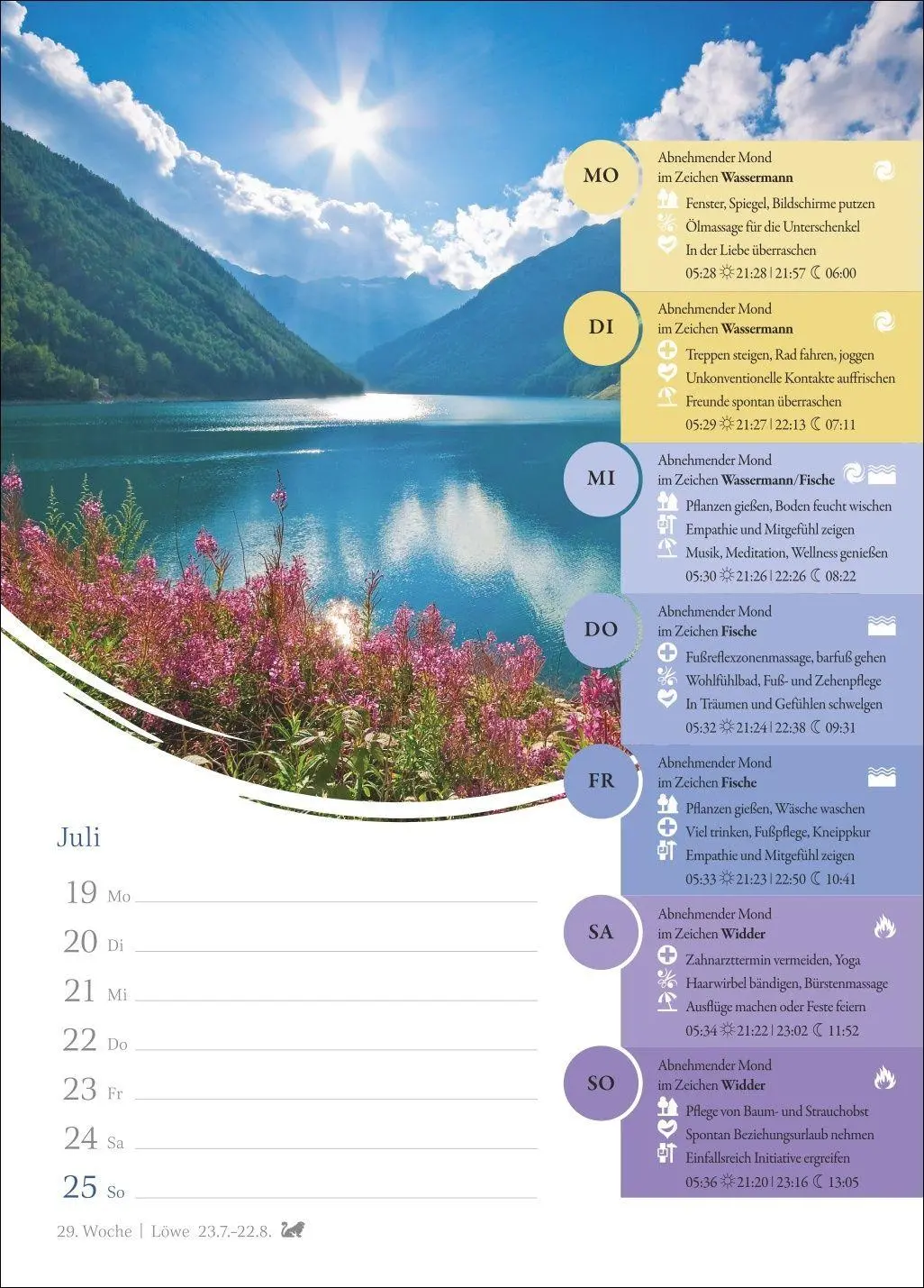 Bild: 9783840038099 | Mondkalender Wochenkalender 2027 - 53 Wochenblätter mit praktischen...