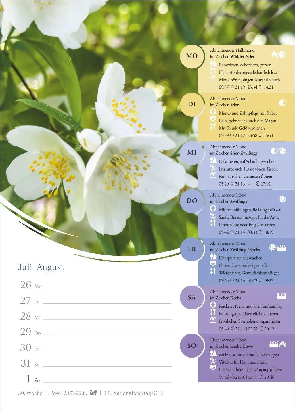 Bild: 9783840038099 | Mondkalender Wochenkalender 2027 - 53 Wochenblätter mit praktischen...