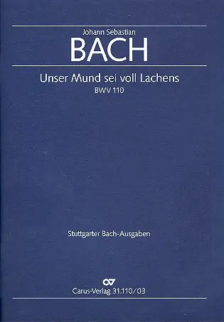 Cover: 9790007048099 | Unser Mund sei voll Lachens (Klavierauszug) | Bach | Taschenbuch