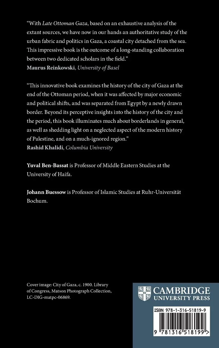 Rückseite: 9781316518199 | Late Ottoman Gaza | Yuval Ben-Bassat (u. a.) | Buch | Englisch | 2024