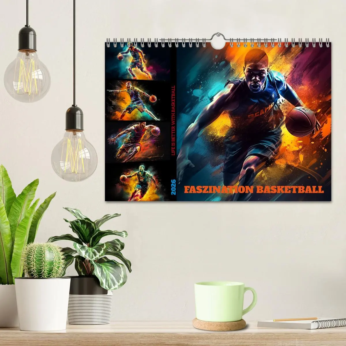 Bild: 9783457378199 | Faszination Basketball (Wandkalender 2026 DIN A4 quer), CALVENDO...