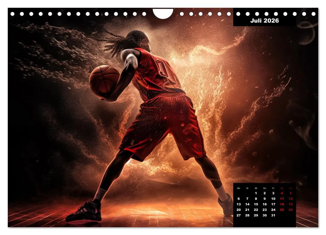 Bild: 9783457378199 | Faszination Basketball (Wandkalender 2026 DIN A4 quer), CALVENDO...