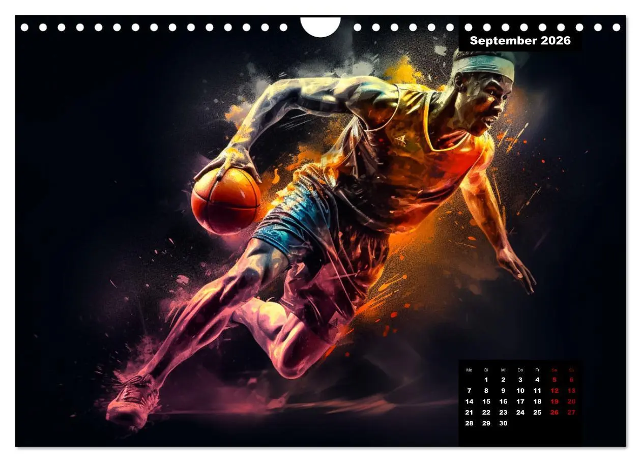 Bild: 9783457378199 | Faszination Basketball (Wandkalender 2026 DIN A4 quer), CALVENDO...