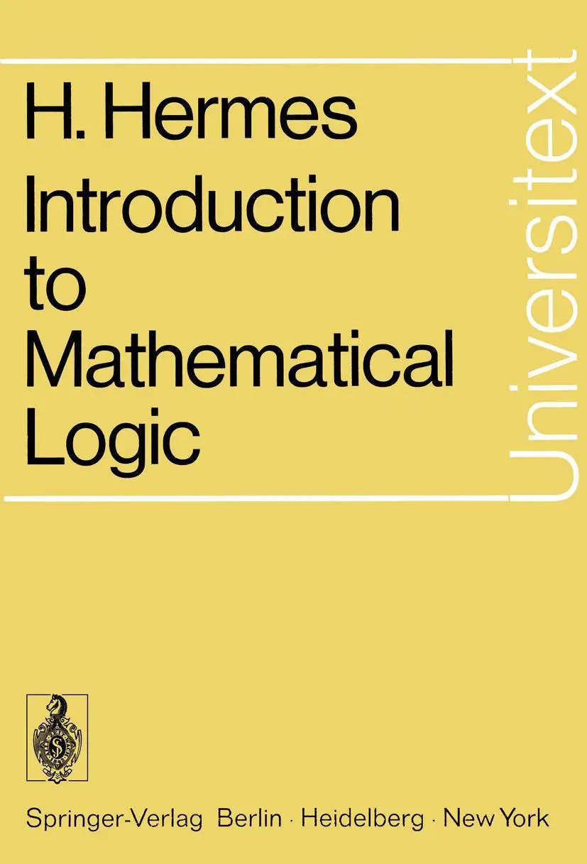 Cover: 9783540058199 | Introduction to Mathematical Logic | Hans Hermes | Taschenbuch | xii