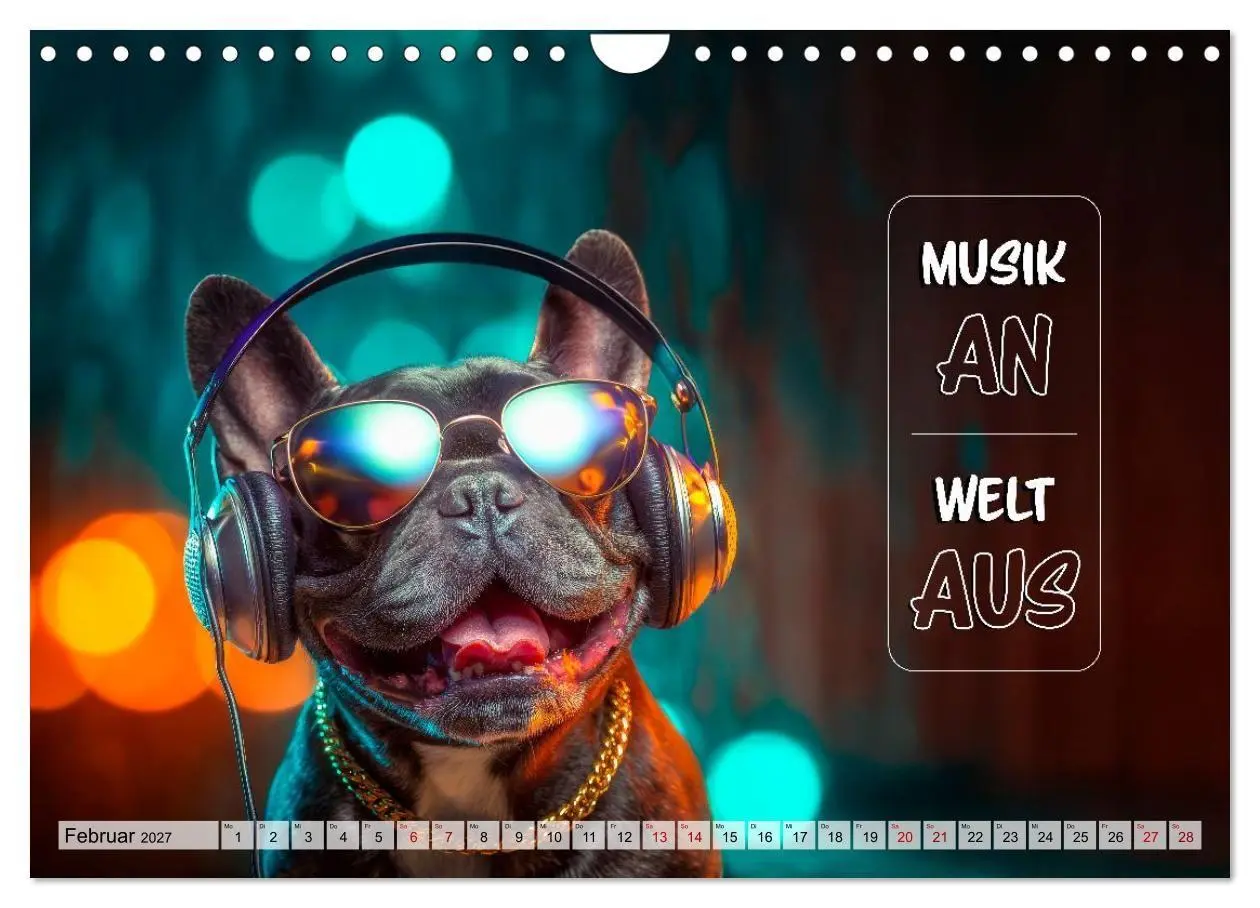 Bild: 9783594378199 | Menschlich auf vier Pfoten - Lustige Frenchies (Wandkalender 2027...