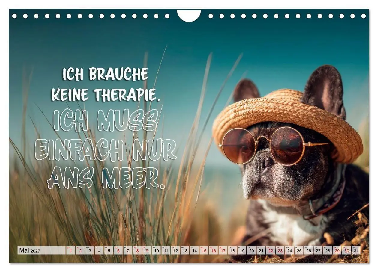 Bild: 9783594378199 | Menschlich auf vier Pfoten - Lustige Frenchies (Wandkalender 2027...