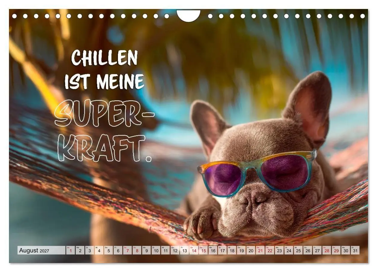 Bild: 9783594378199 | Menschlich auf vier Pfoten - Lustige Frenchies (Wandkalender 2027...