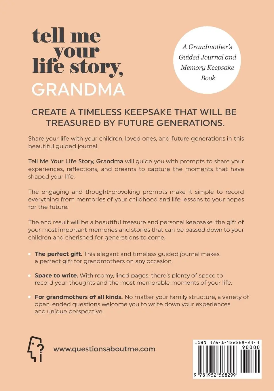 Rückseite: 9781952568299 | Tell Me Your Life Story, Grandma | Questions About Me | Taschenbuch