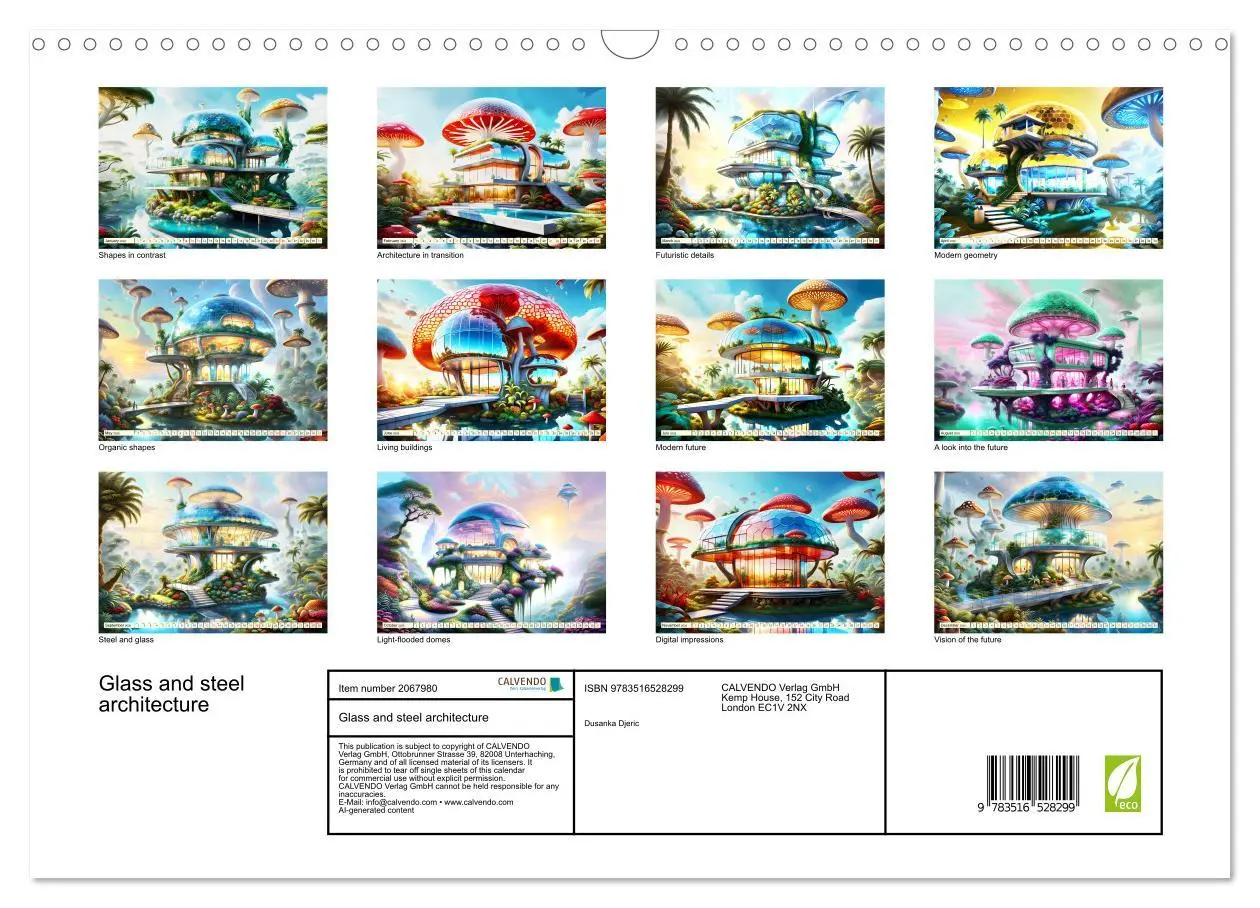 Bild: 9783516528299 | Glass and steel architecture (Wall Calendar 2026 DIN A3 landscape),...