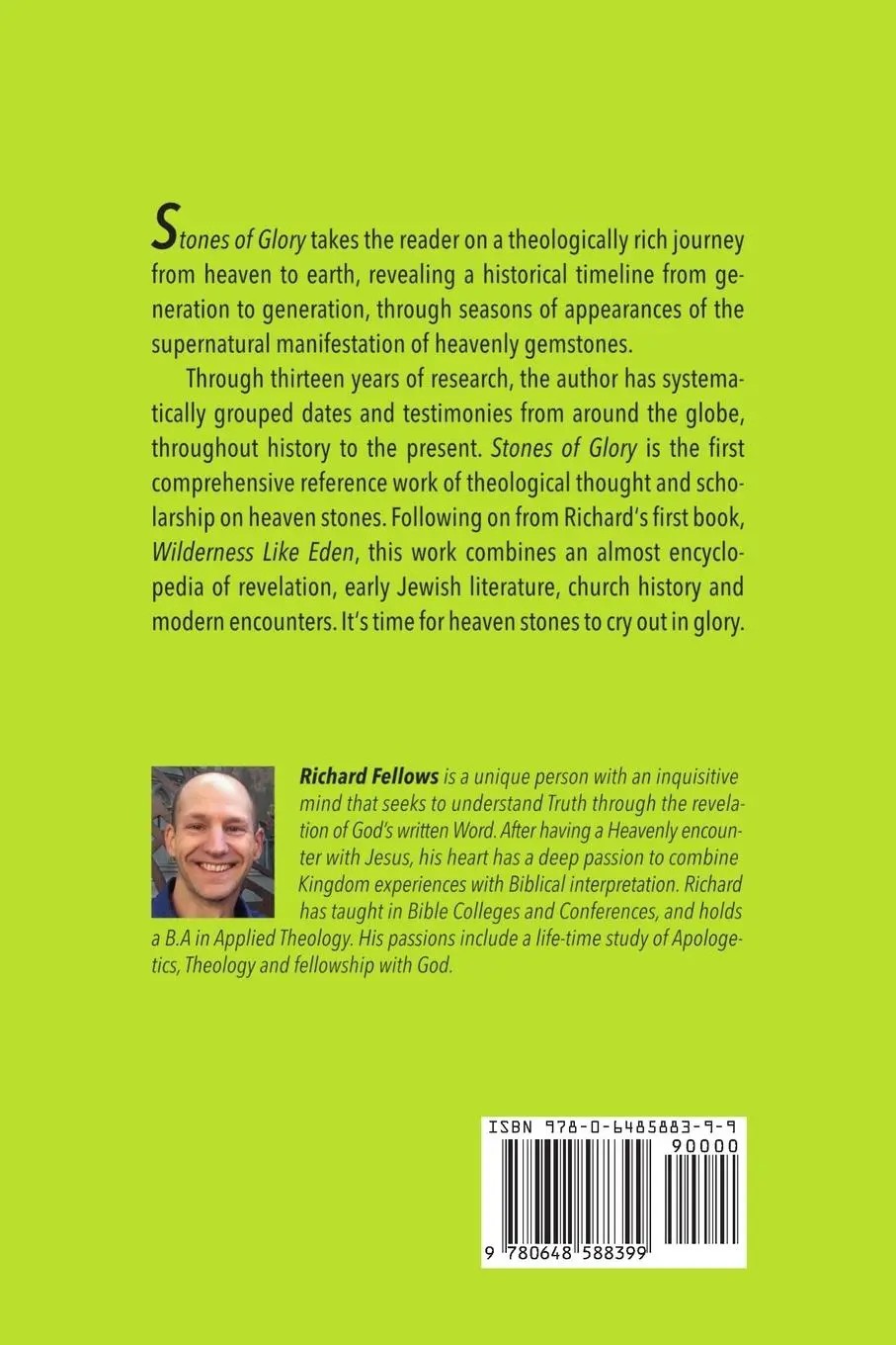 Rückseite: 9780648588399 | Stones of Glory | Richard Fellows | Taschenbuch | Englisch | 2024