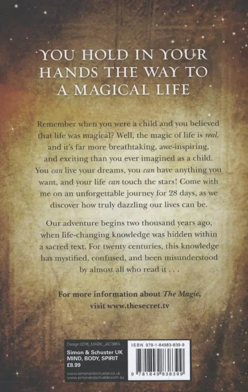 Rückseite: 9781849838399 | The Magic | Rhonda Byrne | Taschenbuch | X | Englisch | 2012