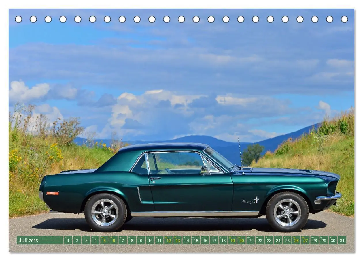 Bild: 9783435028399 | Ein Pony zum verlieben - Ford Mustang 1968 (Tischkalender 2025 DIN...