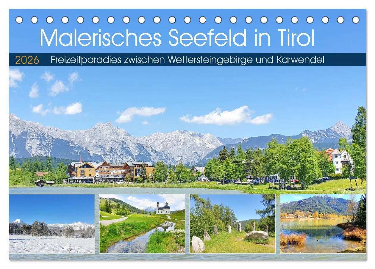 Cover: 9783457428399 | Malerisches Seefeld in Tirol (Tischkalender 2026 DIN A5 quer),...