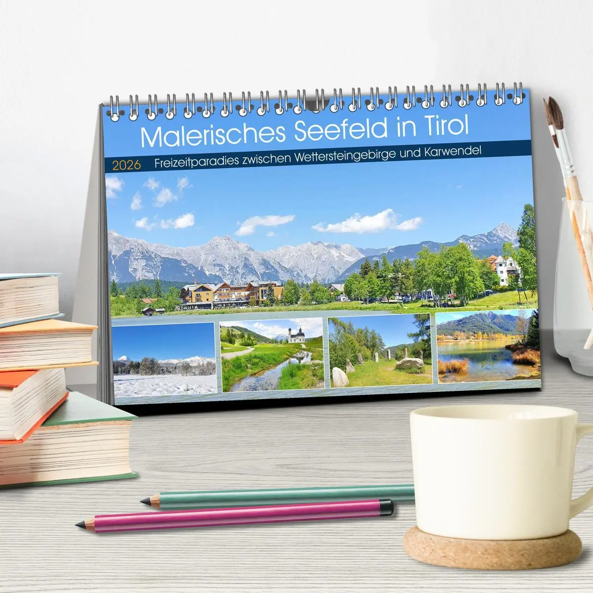 Bild: 9783457428399 | Malerisches Seefeld in Tirol (Tischkalender 2026 DIN A5 quer),...